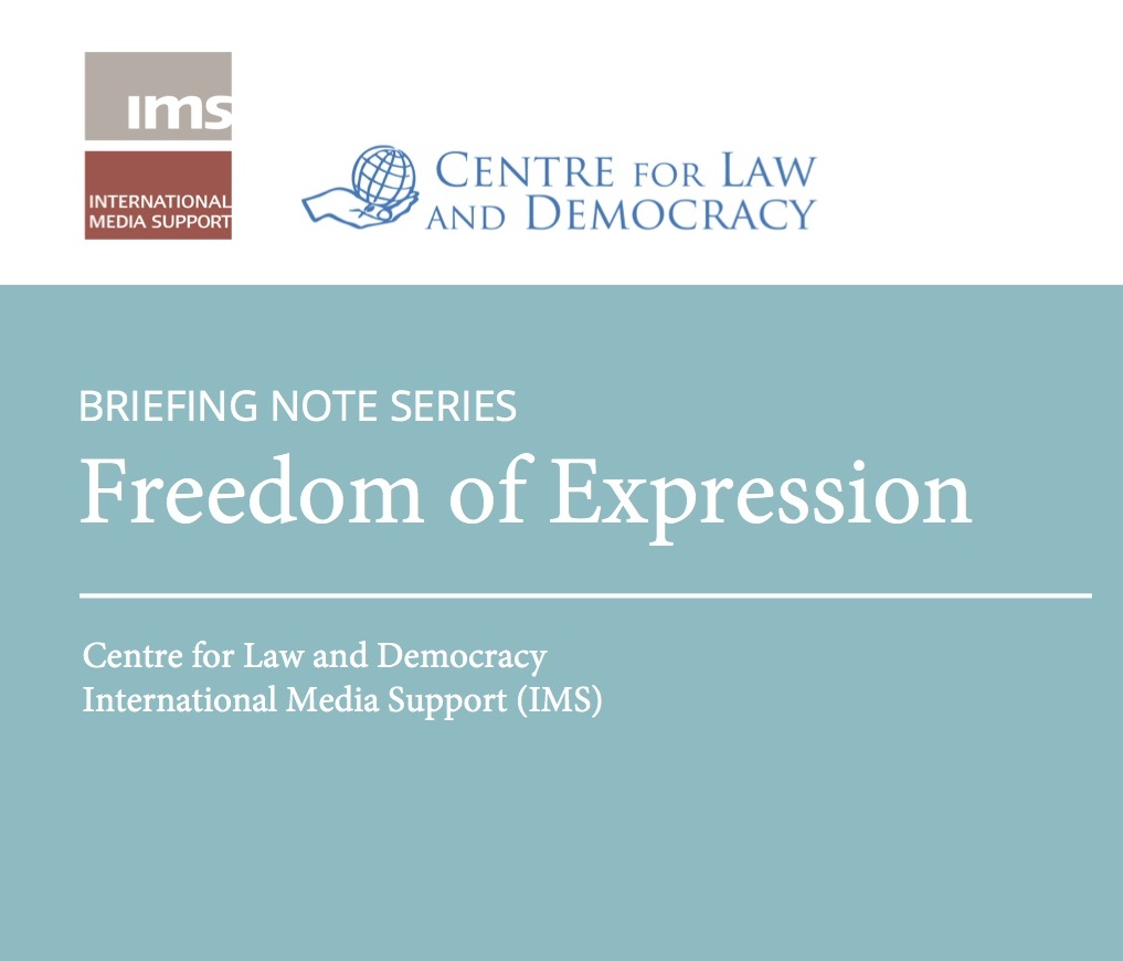 Cld And Ims Launch Briefing Notes On Freedom Of Expression Centre